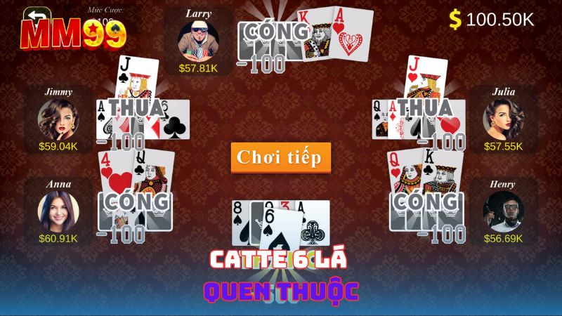 Catte 6 lá quen thuộc